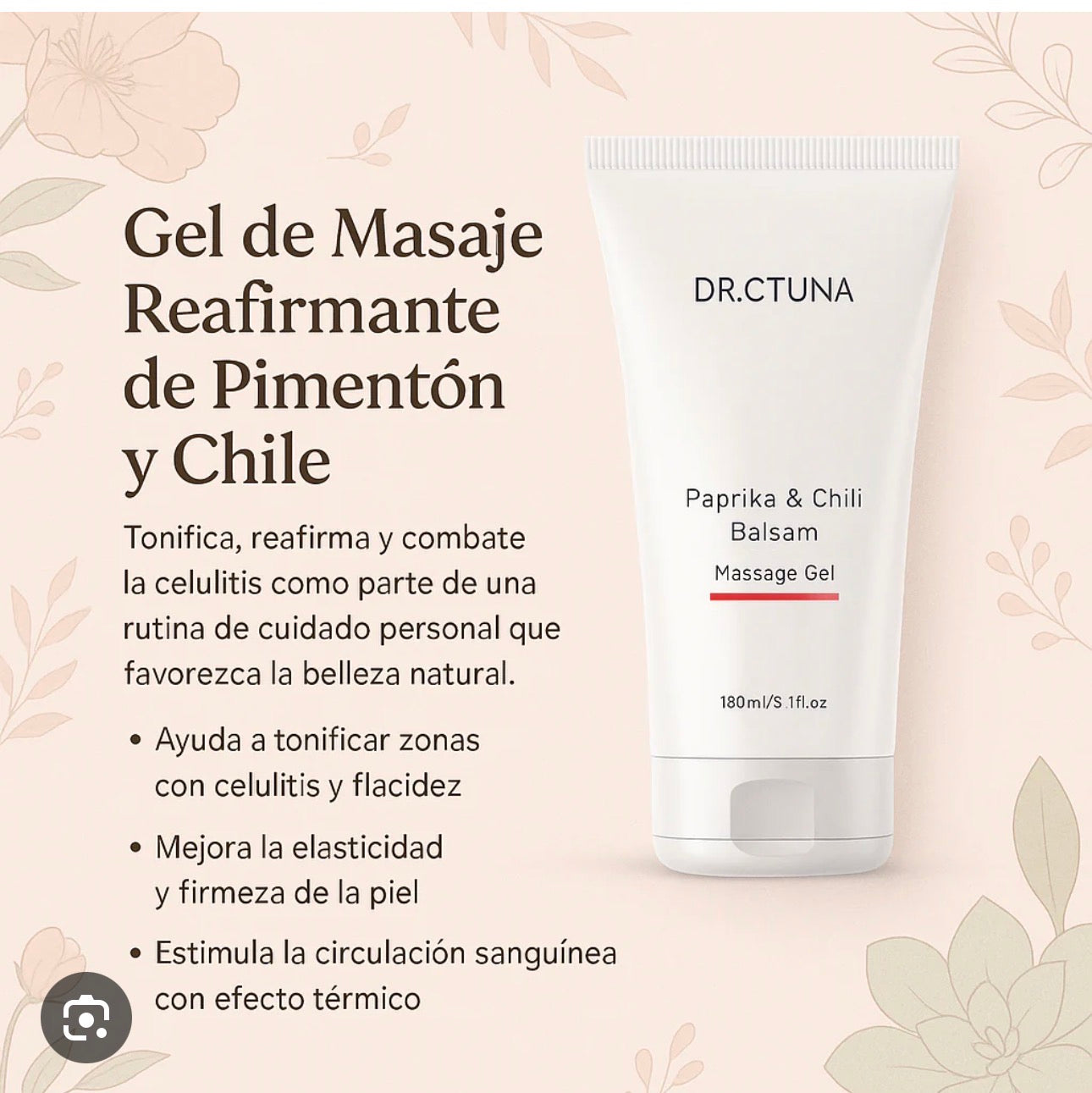 Gel de Masaje Bálsamo de Pimentón y Chile