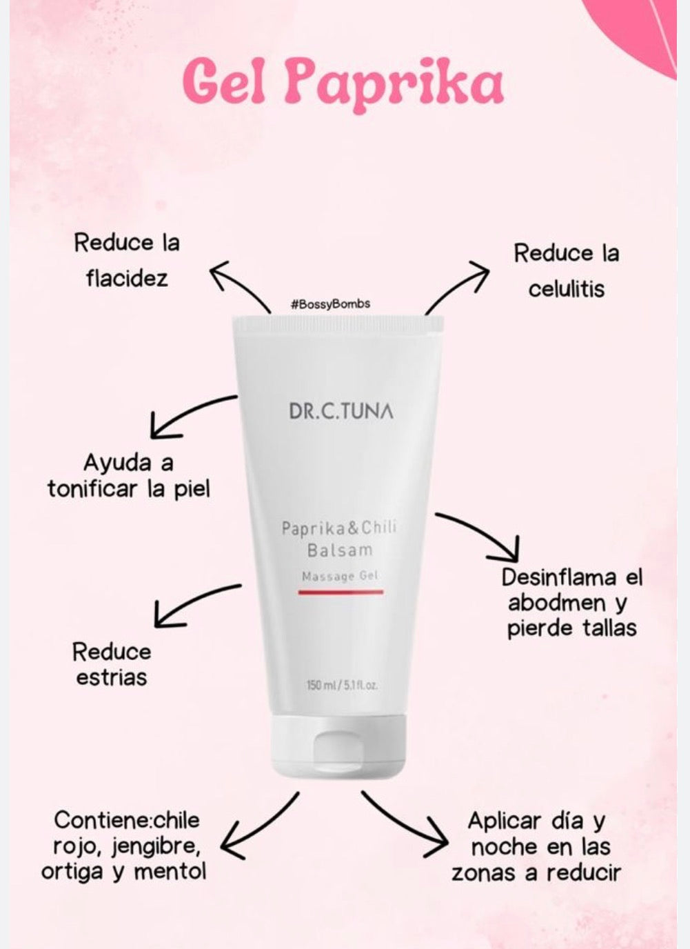 Gel de Masaje Bálsamo de Pimentón y Chile